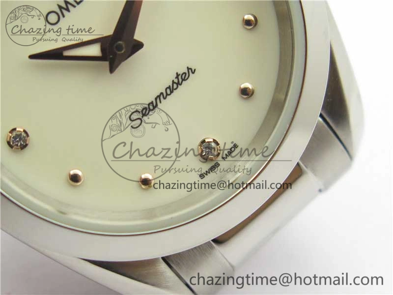 Supportive Aqua Terra Seamaster ZF 1:1 Best Edition White Dial on SS Bracelet Gen 10458