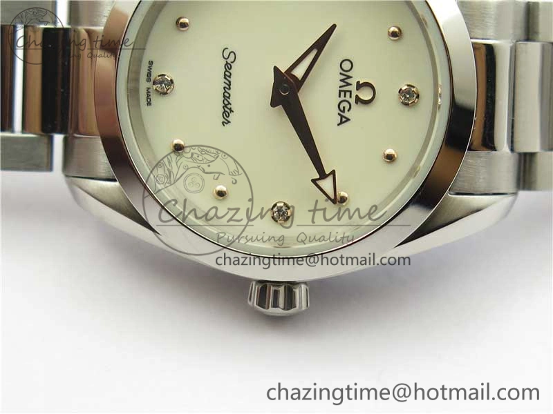 Supportive Aqua Terra Seamaster ZF 1:1 Best Edition White Dial on SS Bracelet Gen 10458