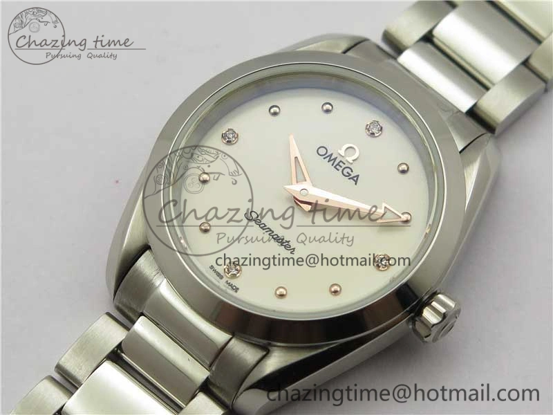 Supportive Aqua Terra Seamaster ZF 1:1 Best Edition White Dial on SS Bracelet Gen 10458