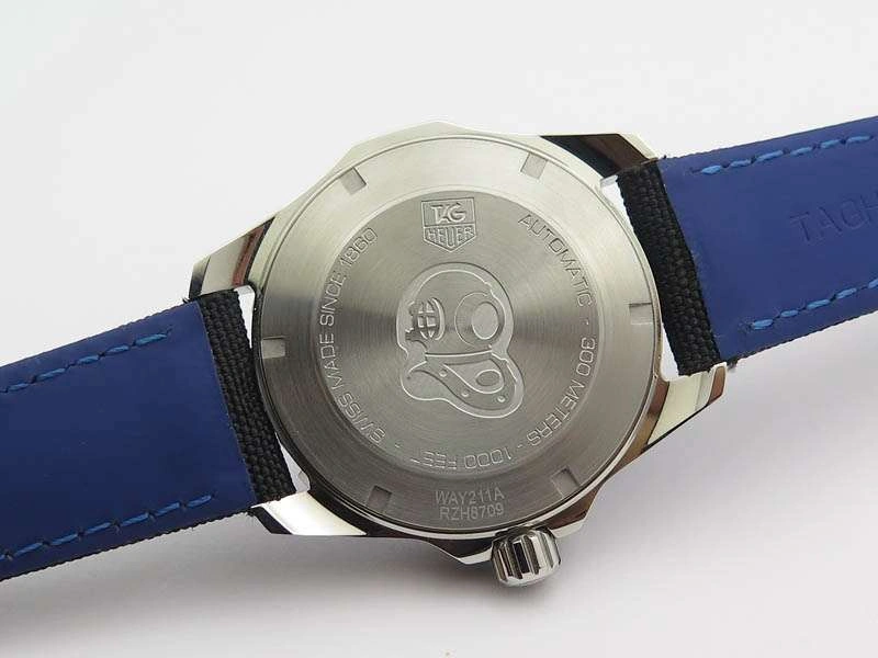 Casual AquaRacer Calibre 5 SS Blue Ceramic Bezel V6F 1:1 Best Edition Black Dial On Black Nylon Strap A 9692