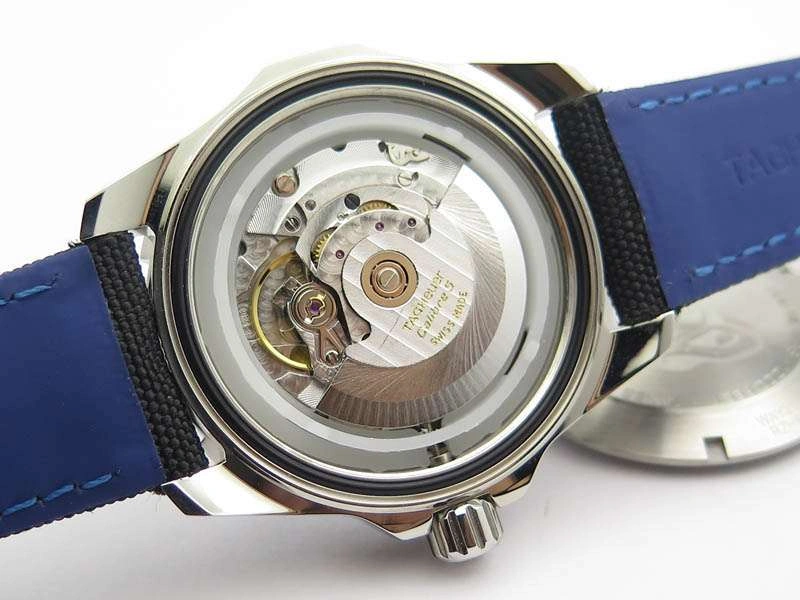 Casual AquaRacer Calibre 5 SS Blue Ceramic Bezel V6F 1:1 Best Edition Black Dial On Black Nylon Strap A 9692