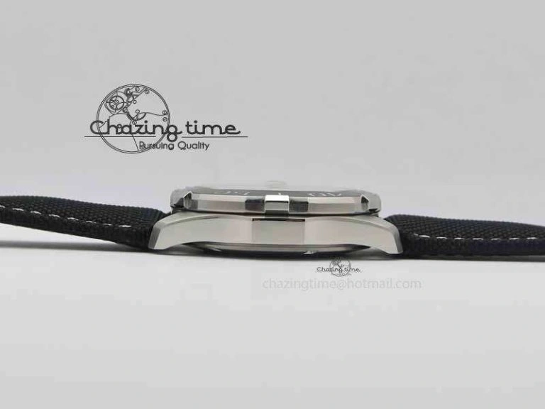 AquaRacer Calibre 5 SS V6F 1:1 Best Edition White Textured Dial On Black Nylon Strap A Effortless 9698