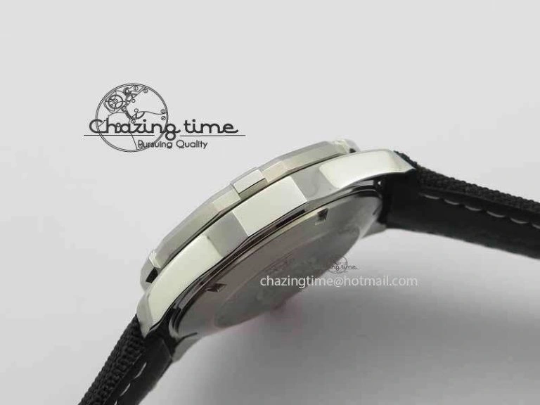 AquaRacer Calibre 5 SS V6F 1:1 Best Edition White Textured Dial On Black Nylon Strap A Effortless 9698
