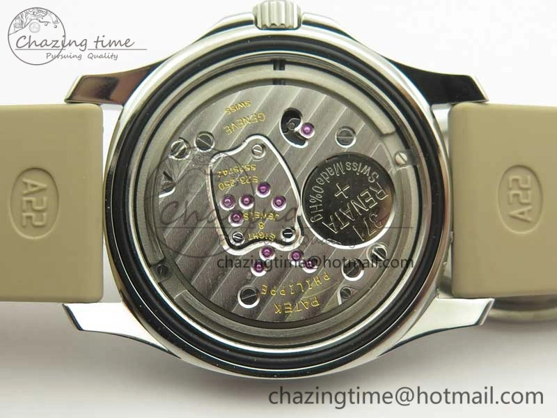 Aquanaut 5067A Beige JJF 1:1 Best Edition Beige Textured Dial on Beige Rubber Strap AE Versatile 8990