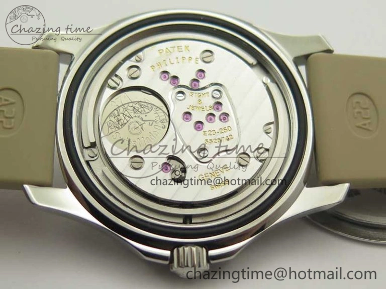 Aquanaut 5067A Beige JJF 1:1 Best Edition Beige Textured Dial on Beige Rubber Strap AE Versatile 8990