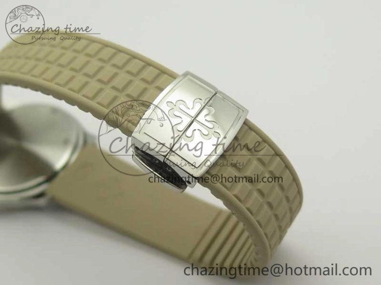 Aquanaut 5067A Beige JJF 1:1 Best Edition Beige Textured Dial on Beige Rubber Strap AE Versatile 8990
