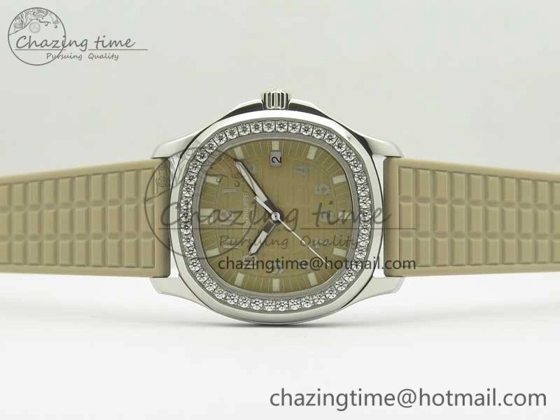 Aquanaut 5067A Beige JJF 1:1 Best Edition Beige Textured Dial on Beige Rubber Strap AE Versatile 8990