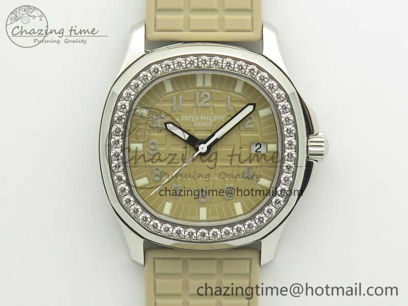Aquanaut 5067A Beige JJF 1:1 Best Edition Beige Textured Dial on Beige Rubber Strap AE Versatile 8990