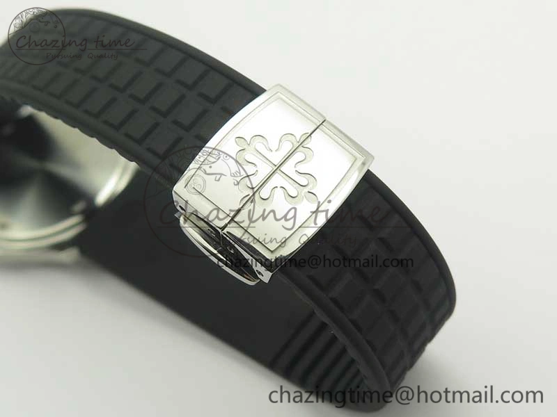Aquanaut 5067A Black JJF 1:1 Best Edition Black Textured Dial on Black Rubber Strap AE Versatile 8994