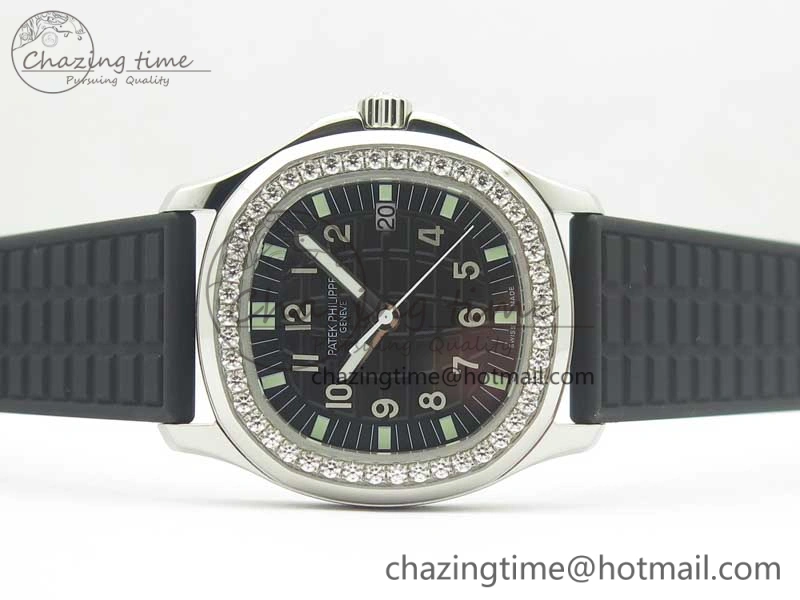 Aquanaut 5067A Black JJF 1:1 Best Edition Black Textured Dial on Black Rubber Strap AE Versatile 8994