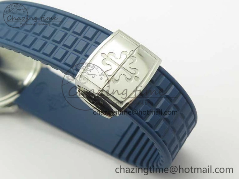 Aquanaut 5067A Blue JJF 1:1 Best Edition Blue Textured Dial on Blue Rubber Strap AE FastDry 8991