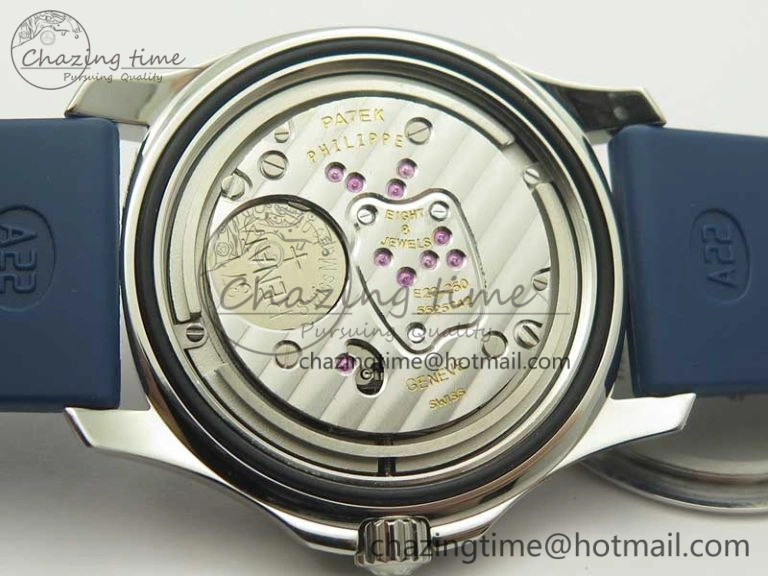 Aquanaut 5067A Blue JJF 1:1 Best Edition Blue Textured Dial on Blue Rubber Strap AE FastDry 8991