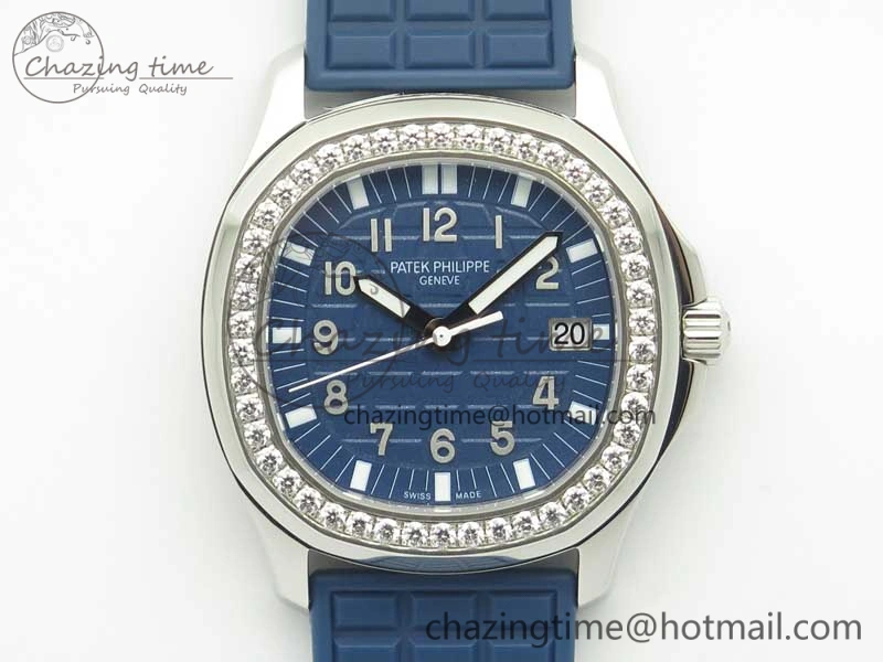 Aquanaut 5067A Blue JJF 1:1 Best Edition Blue Textured Dial on Blue Rubber Strap AE FastDry 8991