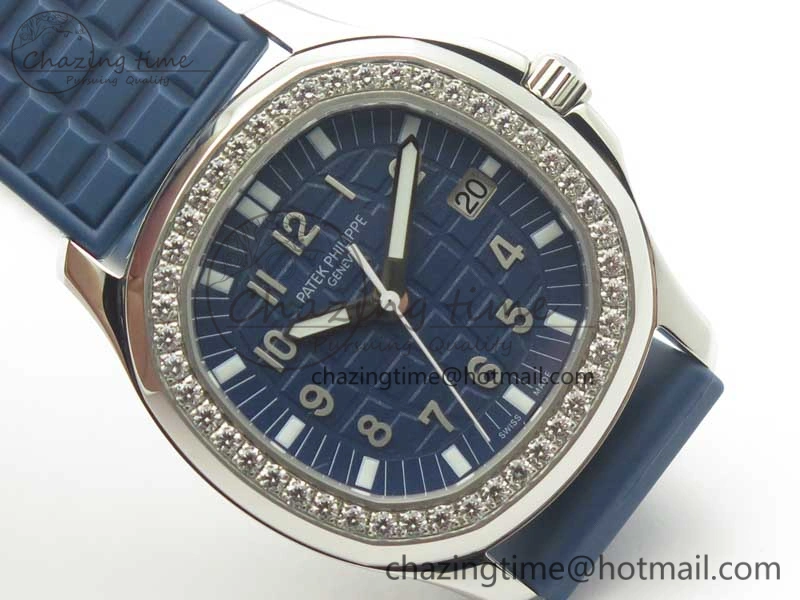Aquanaut 5067A Blue JJF 1:1 Best Edition Blue Textured Dial on Blue Rubber Strap AE FastDry 8991