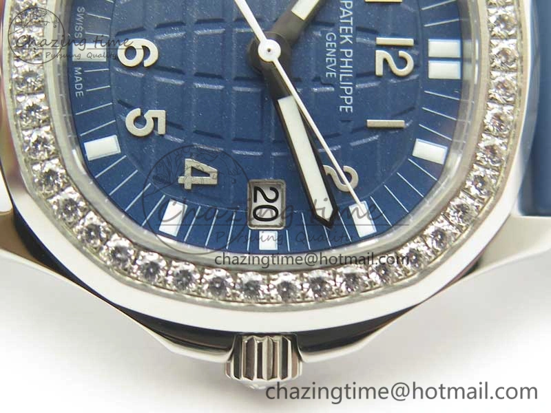 Aquanaut 5067A Blue JJF 1:1 Best Edition Blue Textured Dial on Blue Rubber Strap AE FastDry 8991