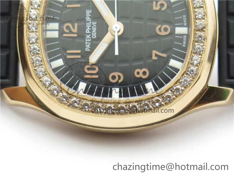 Elegant Aquanaut 5067A RG PPF 1:1 Best Edition Black Textured Dial on Black Rubber Strap AE23 (Free Box) 8911