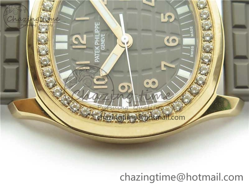 Aquanaut 5067A RG PPF 1:1 Best Edition Brown Textured Dial on Brown Rubber Strap AE23 (Free Box) Flexible 8912