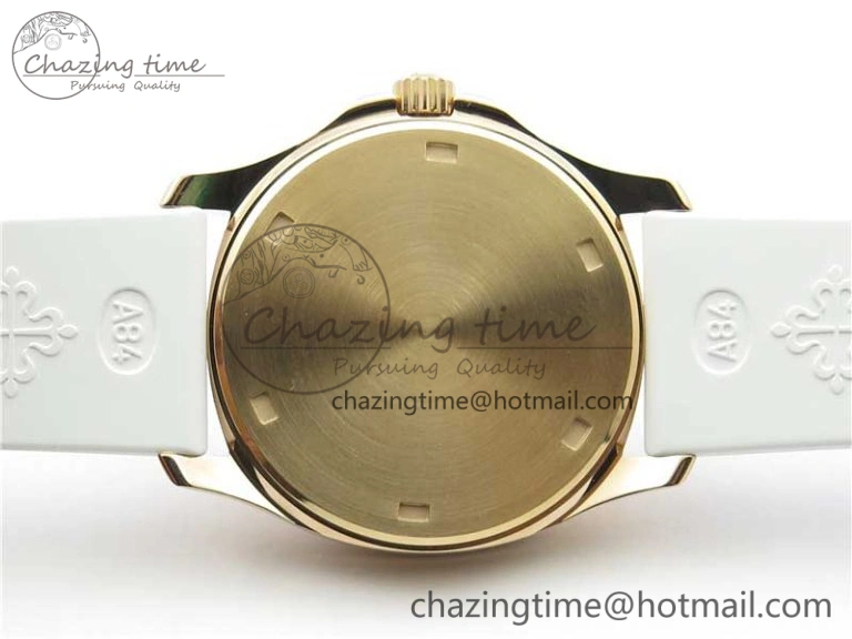 Aquanaut 5067A RG PPF 1:1 Best Edition White Textured Dial on White Rubber Strap AE23 (Free Box) Affordable 10466