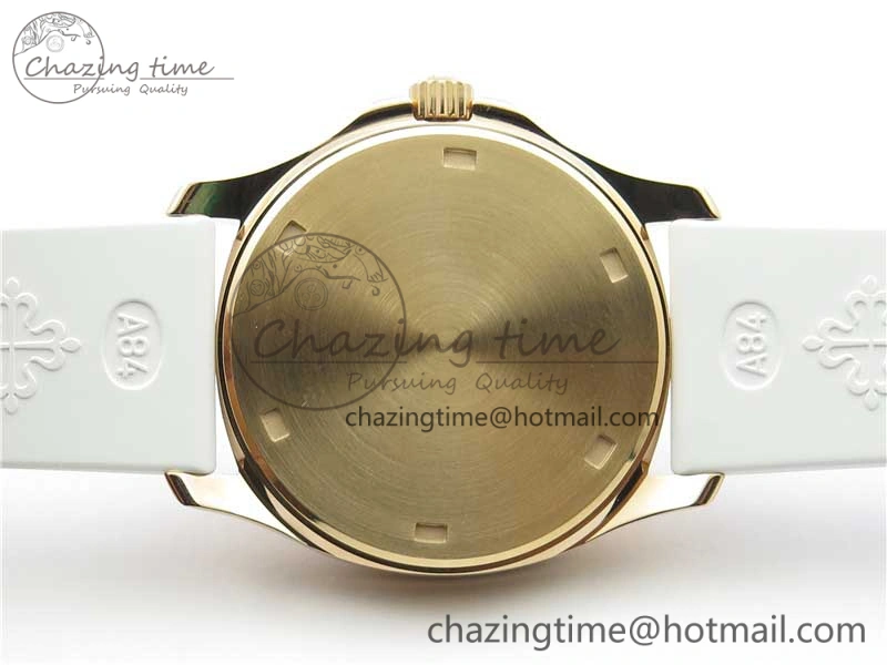 Aquanaut 5067A RG PPF 1:1 Best Edition White Textured Dial on White Rubber Strap AE23 (Free Box) Affordable 10466
