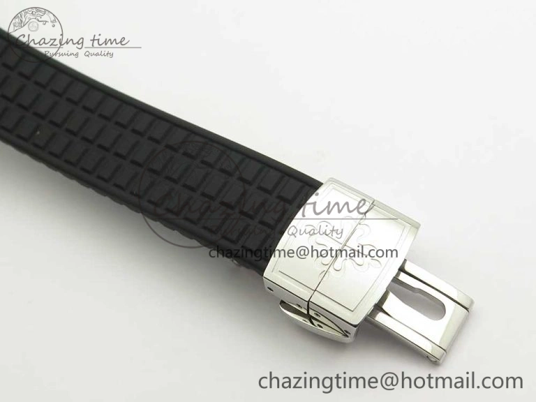 BestValue Aquanaut 5067A SS Bezel JJF 1:1 Best Edition Black Textured Dial on Black Rubber Strap AE 10592
