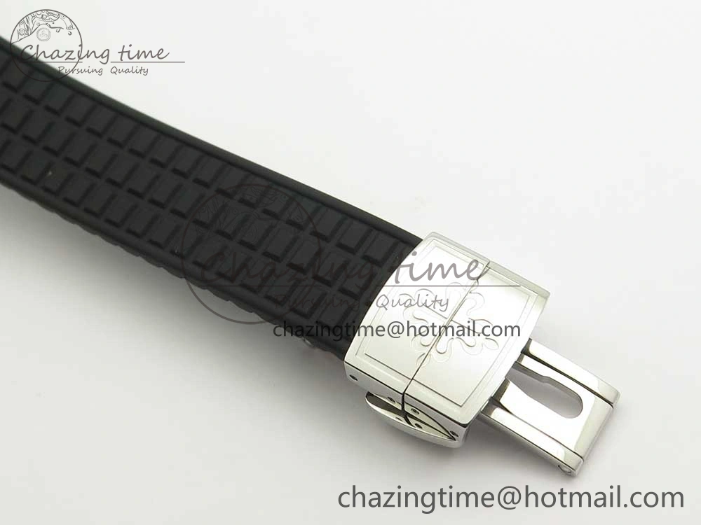 BestValue Aquanaut 5067A SS Bezel JJF 1:1 Best Edition Black Textured Dial on Black Rubber Strap AE 10592