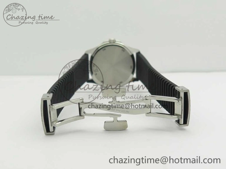 BestValue Aquanaut 5067A SS Bezel JJF 1:1 Best Edition Black Textured Dial on Black Rubber Strap AE 10592