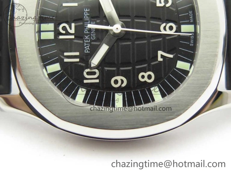 BestValue Aquanaut 5067A SS Bezel JJF 1:1 Best Edition Black Textured Dial on Black Rubber Strap AE 10592