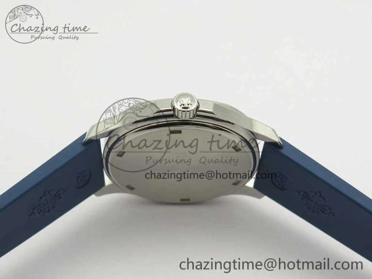 Aquanaut 5067A SS Bezel JJF 1:1 Best Edition Blue Textured Dial on Blue Rubber Strap AE GoodFit 8973