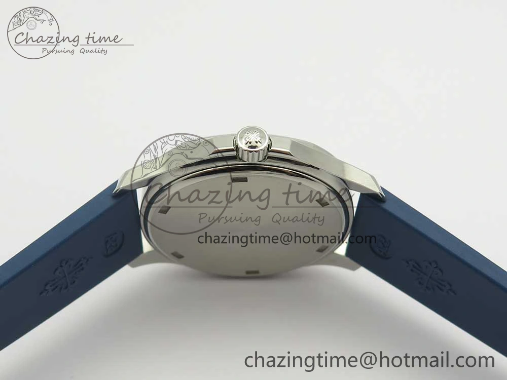 Aquanaut 5067A SS Bezel JJF 1:1 Best Edition Blue Textured Dial on Blue Rubber Strap AE GoodFit 8973