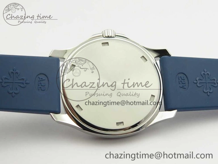 Aquanaut 5067A SS Bezel JJF 1:1 Best Edition Blue Textured Dial on Blue Rubber Strap AE GoodFit 8973