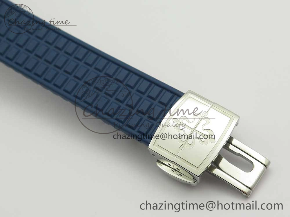 Aquanaut 5067A SS Bezel JJF 1:1 Best Edition Blue Textured Dial on Blue Rubber Strap AE GoodFit 8973
