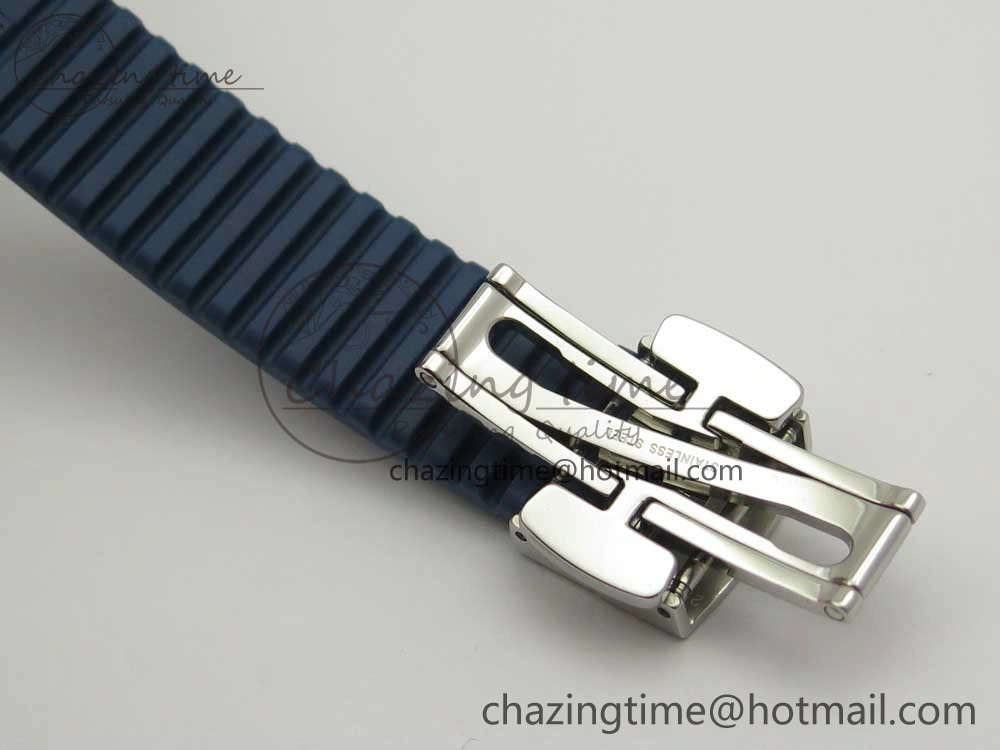 Aquanaut 5067A SS Bezel JJF 1:1 Best Edition Blue Textured Dial on Blue Rubber Strap AE GoodFit 8973