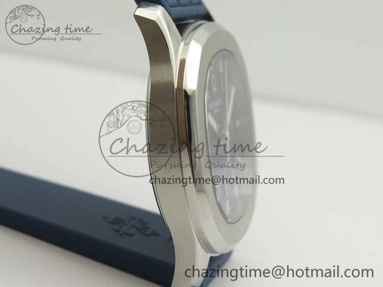Aquanaut 5067A SS Bezel JJF 1:1 Best Edition Blue Textured Dial on Blue Rubber Strap AE GoodFit 8973