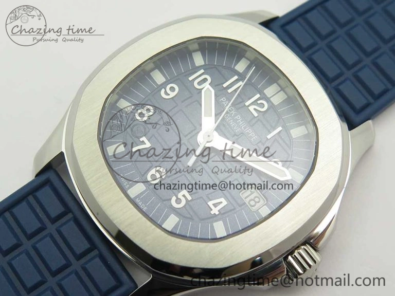 Aquanaut 5067A SS Bezel JJF 1:1 Best Edition Blue Textured Dial on Blue Rubber Strap AE GoodFit 8973