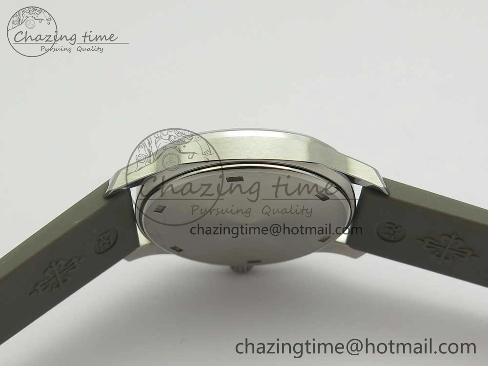 Aquanaut 5067A SS Bezel JJF 1:1 Best Edition Gray Textured Dial on Gray Rubber Strap AE Seasonal 8972