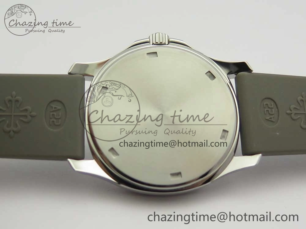 Aquanaut 5067A SS Bezel JJF 1:1 Best Edition Gray Textured Dial on Gray Rubber Strap AE Seasonal 8972