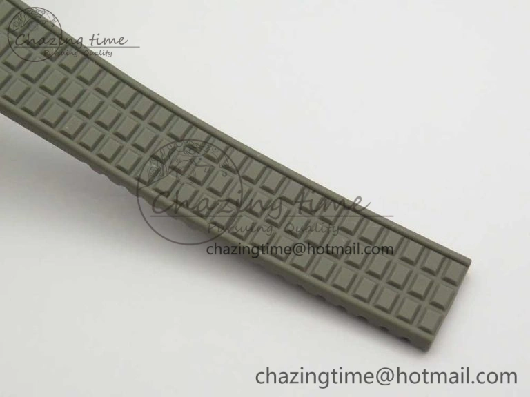 Aquanaut 5067A SS Bezel JJF 1:1 Best Edition Gray Textured Dial on Gray Rubber Strap AE Seasonal 8972