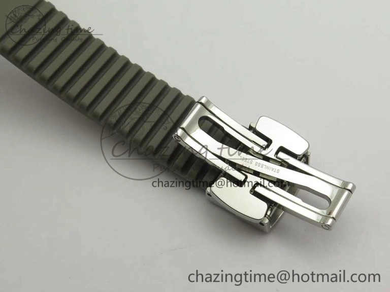 Aquanaut 5067A SS Bezel JJF 1:1 Best Edition Gray Textured Dial on Gray Rubber Strap AE Seasonal 8972
