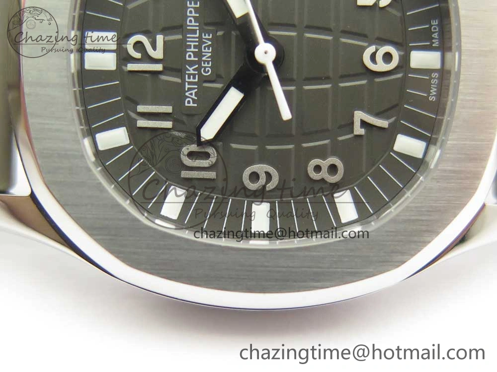 Aquanaut 5067A SS Bezel JJF 1:1 Best Edition Gray Textured Dial on Gray Rubber Strap AE Seasonal 8972