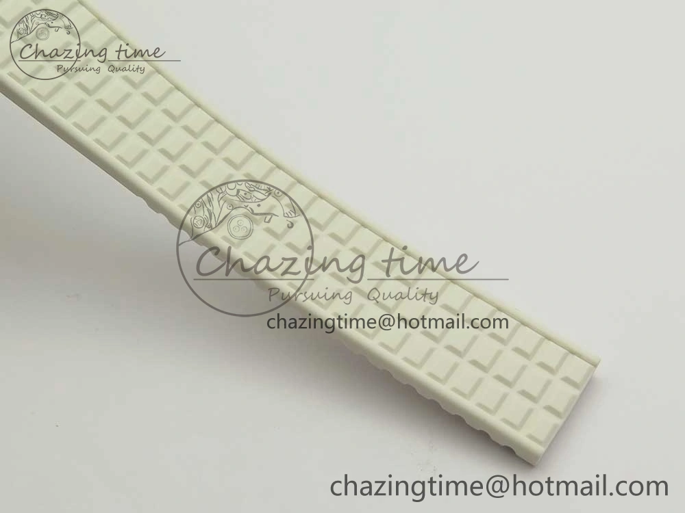 Aquanaut 5067A SS Bezel JJF 1:1 Best Edition White Textured Dial on White Rubber Strap AE Trendy 8974