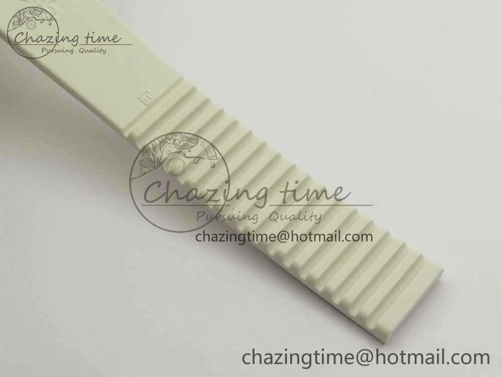 Aquanaut 5067A SS Bezel JJF 1:1 Best Edition White Textured Dial on White Rubber Strap AE Trendy 8974