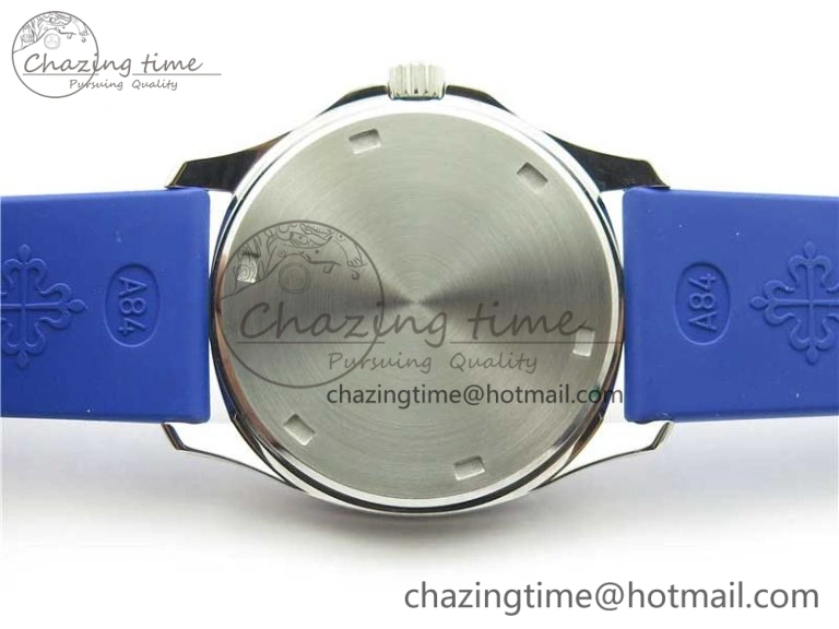 WellDesigned Aquanaut 5067A SS PPF 1:1 Best Edition Blue Textured Dial on Blue Rubber Strap AE23 (Free Box) 8908