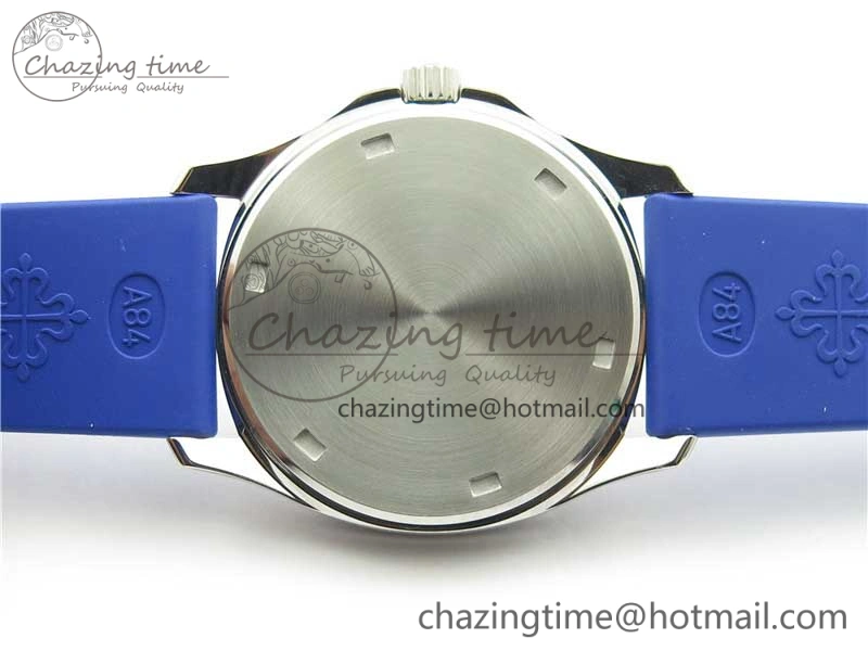 WellDesigned Aquanaut 5067A SS PPF 1:1 Best Edition Blue Textured Dial on Blue Rubber Strap AE23 (Free Box) 8908