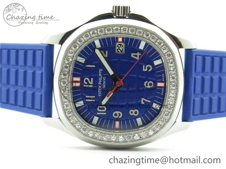 WellDesigned Aquanaut 5067A SS PPF 1:1 Best Edition Blue Textured Dial on Blue Rubber Strap AE23 (Free Box) 8908