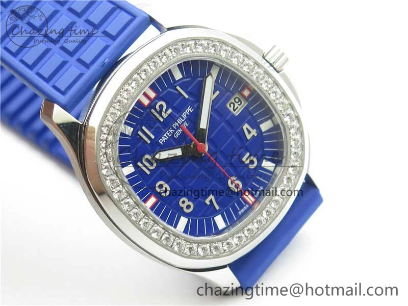 WellDesigned Aquanaut 5067A SS PPF 1:1 Best Edition Blue Textured Dial on Blue Rubber Strap AE23 (Free Box) 8908