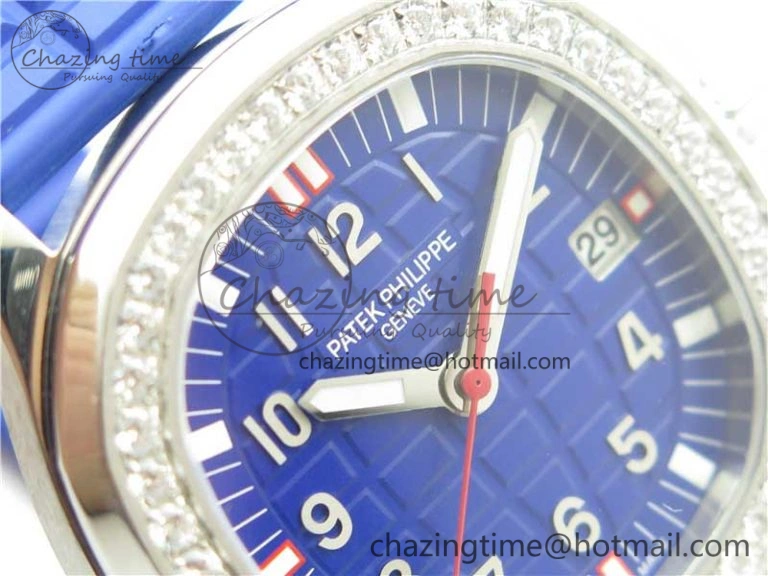 WellDesigned Aquanaut 5067A SS PPF 1:1 Best Edition Blue Textured Dial on Blue Rubber Strap AE23 (Free Box) 8908