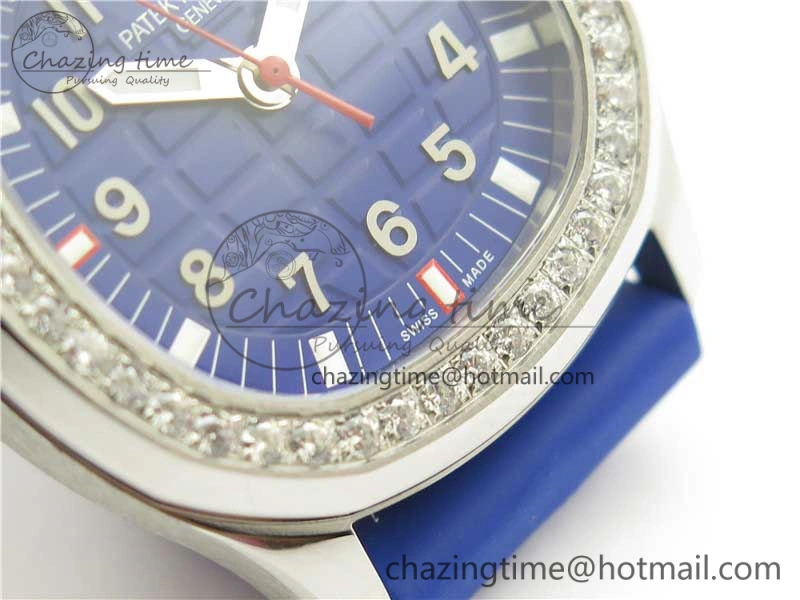 WellDesigned Aquanaut 5067A SS PPF 1:1 Best Edition Blue Textured Dial on Blue Rubber Strap AE23 (Free Box) 8908