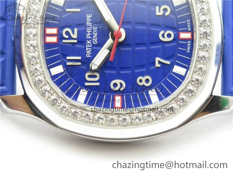 WellDesigned Aquanaut 5067A SS PPF 1:1 Best Edition Blue Textured Dial on Blue Rubber Strap AE23 (Free Box) 8908