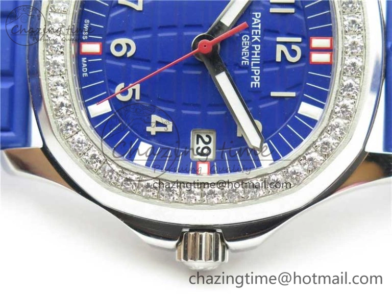 WellDesigned Aquanaut 5067A SS PPF 1:1 Best Edition Blue Textured Dial on Blue Rubber Strap AE23 (Free Box) 8908
