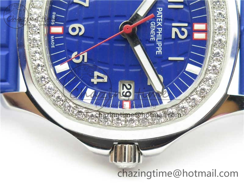 WellDesigned Aquanaut 5067A SS PPF 1:1 Best Edition Blue Textured Dial on Blue Rubber Strap AE23 (Free Box) 8908
